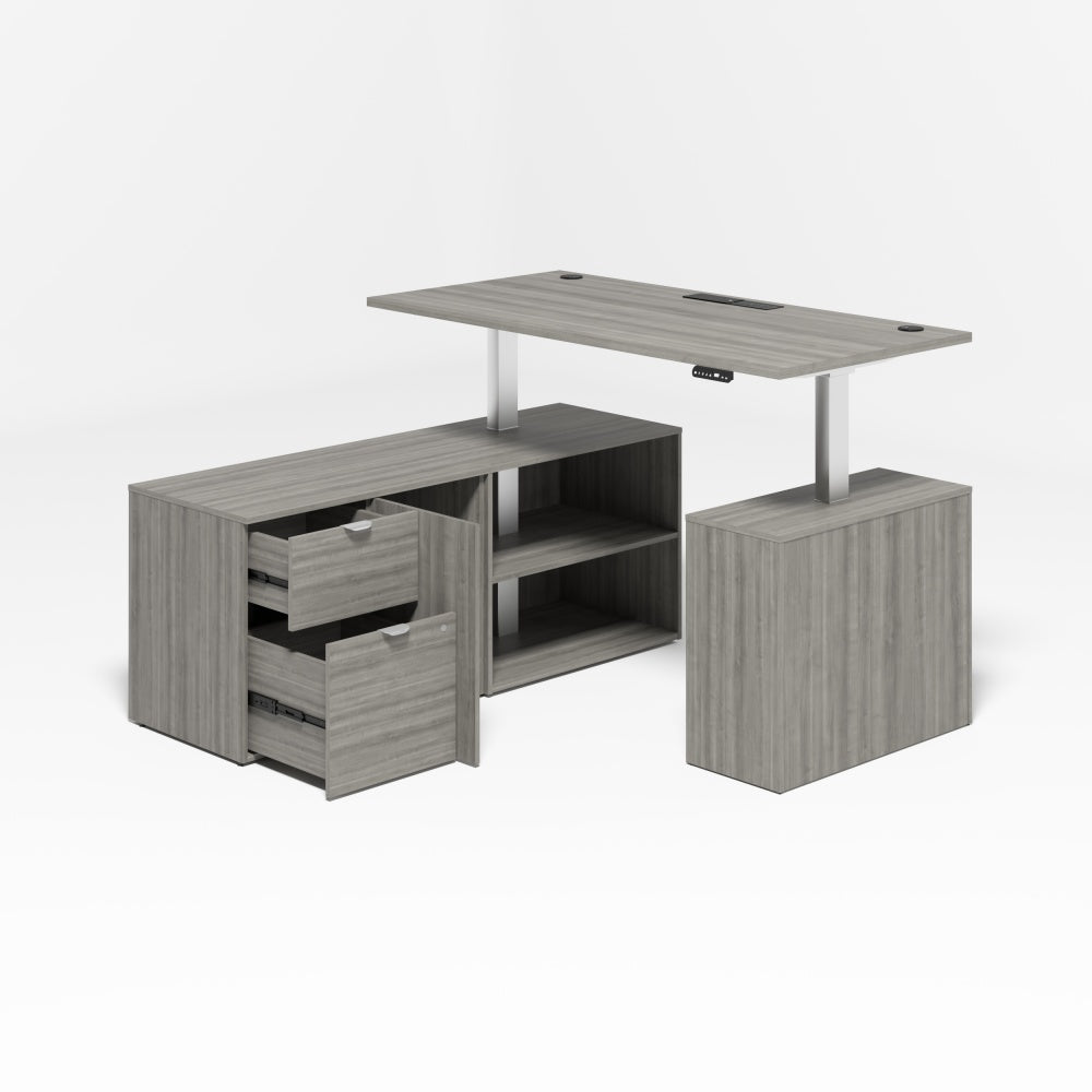 Saintcy Ascend Fluted Standing L-Desk