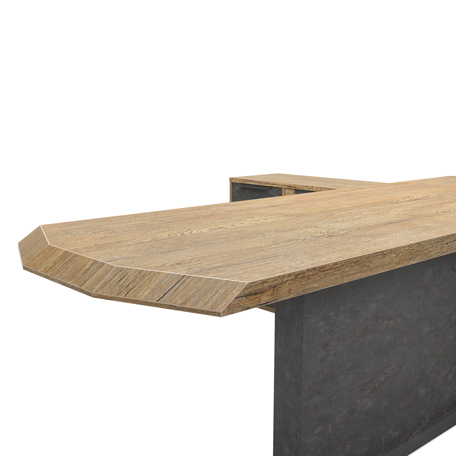 Saintcy P3502 Modern Executive L-Shaped Office Desk - Premium Architectural Workstation