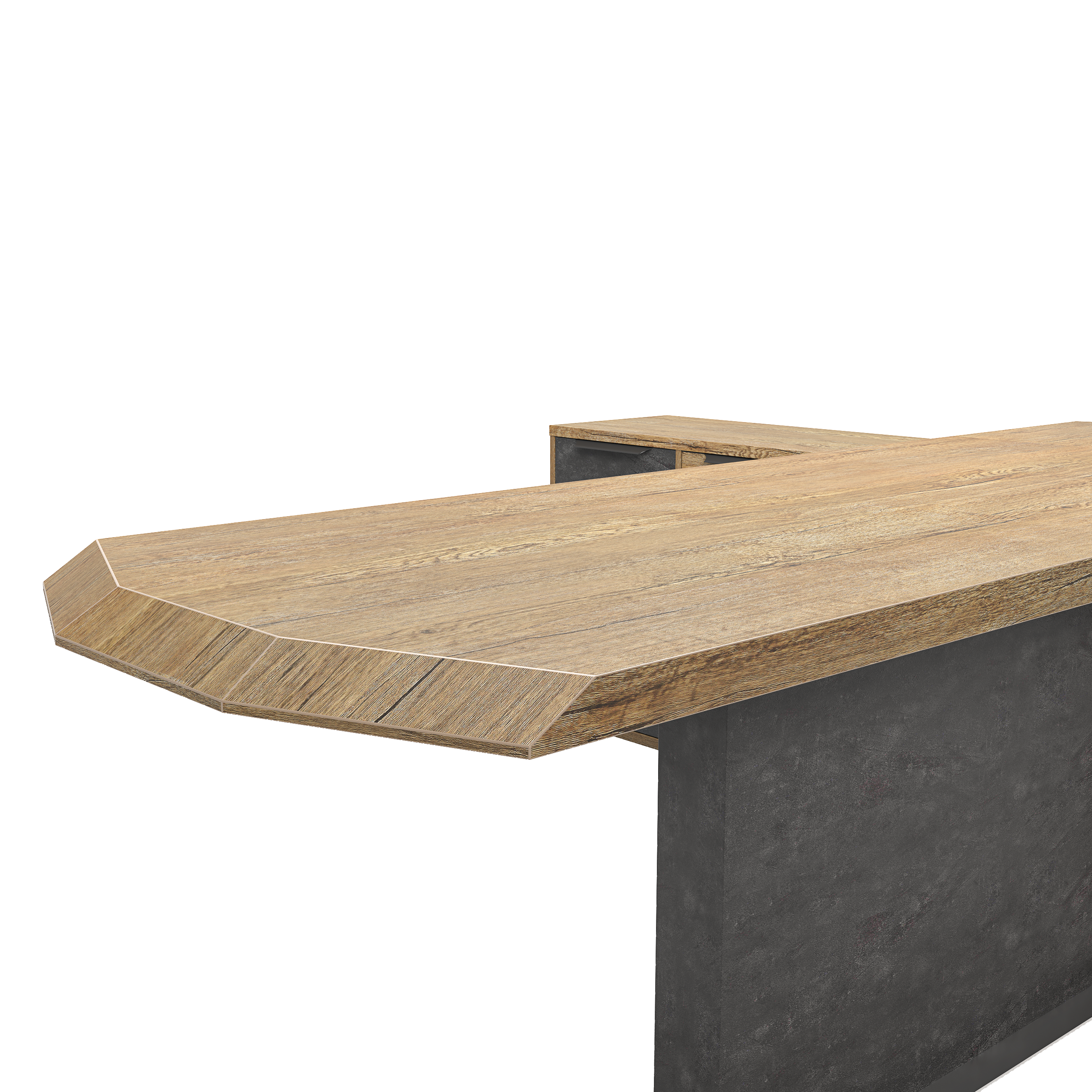 Saintcy P3502 Modern Executive L-Shaped Office Desk - Premium Architectural Workstation