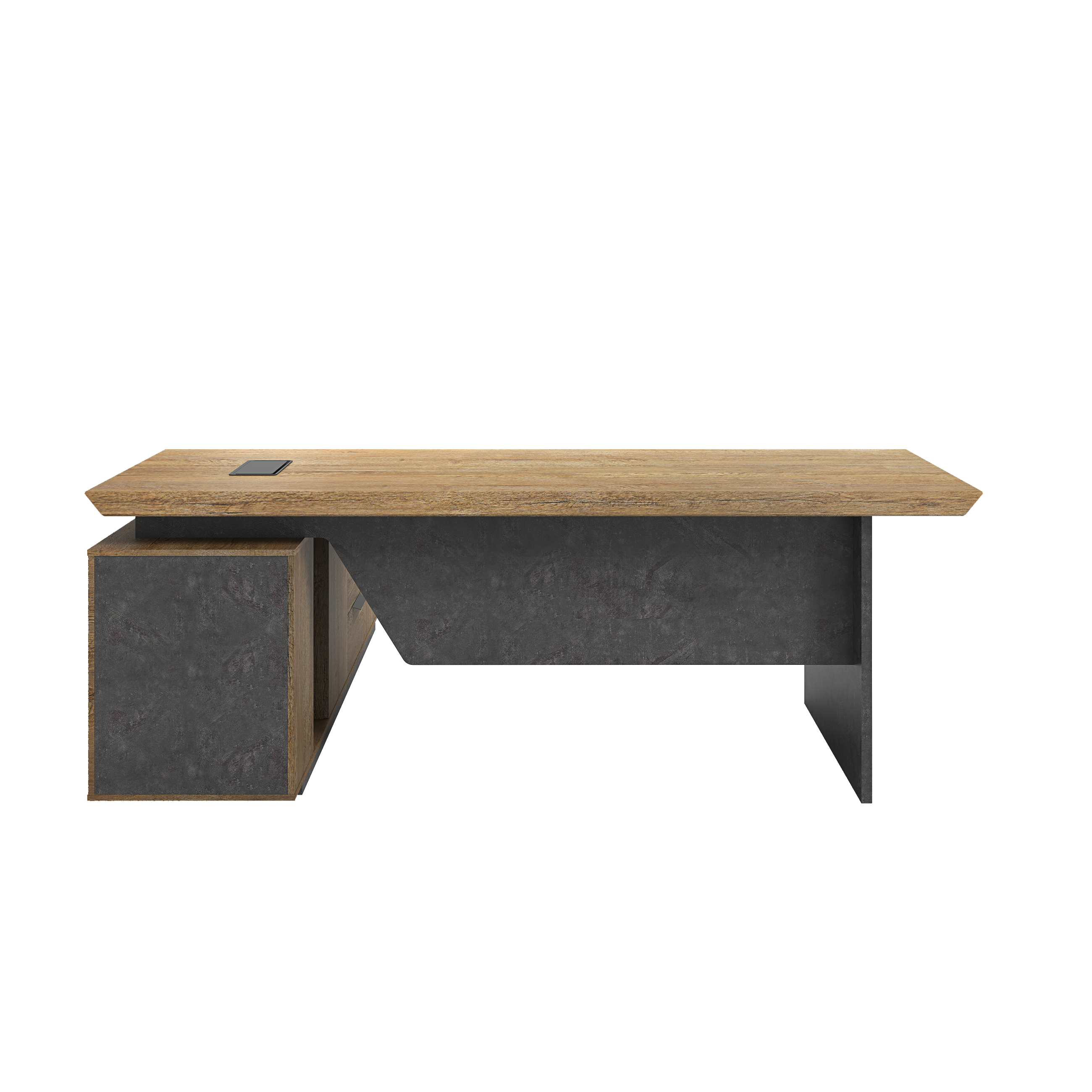 Saintcy P3505 Modern Architectural Executive Desk - Premium L-Shaped Industrial Workstation